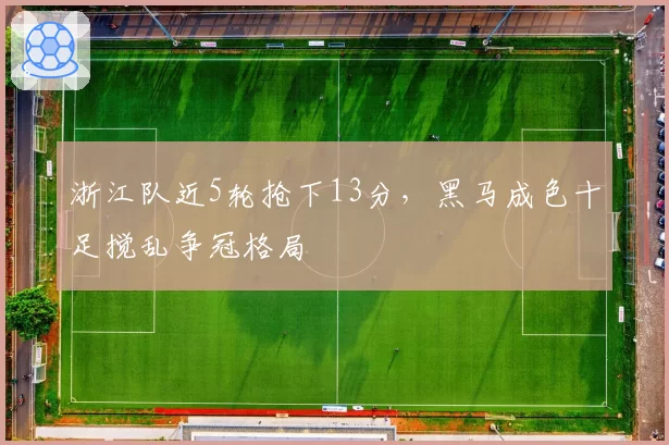 浙江队近5轮抢下13分,黑马成色十足搅乱争冠格局